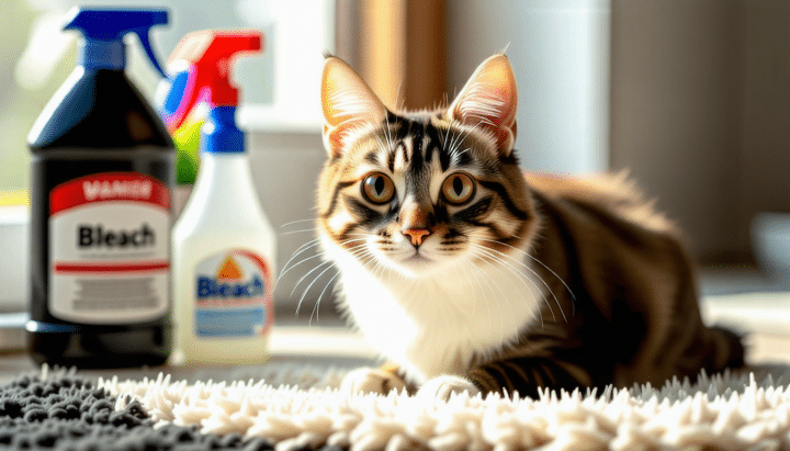 découvrez les dangers de l'eau de javel pour la santé de votre chat. cette article explore les risques potentiels liés à l'exposition de votre félin à cette substance chimique, les symptômes d'intoxication et les mesures préventives à prendre pour protéger votre compagnon à quatre pattes.