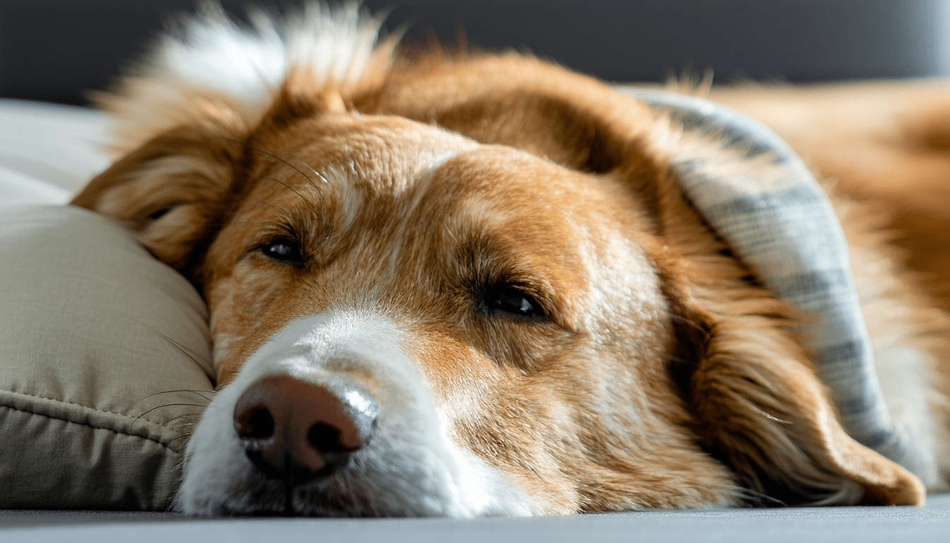 chien qui a le hoquet