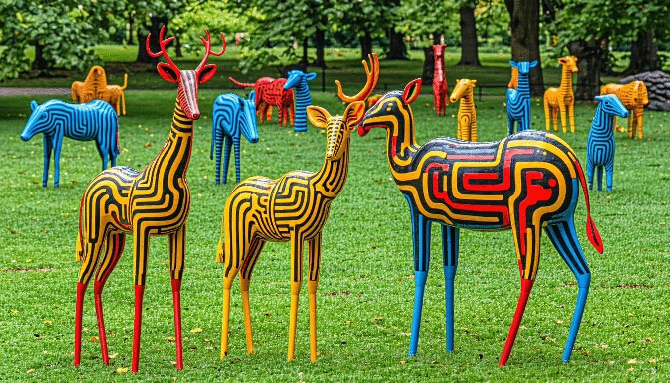 plongez dans l'univers vibrant de keith haring et explorez l'impact de son iconique bonhomme dans le monde de l'art animalier. une fusion captivante entre street art et représentation animale, célébrant la joie et le mouvement.