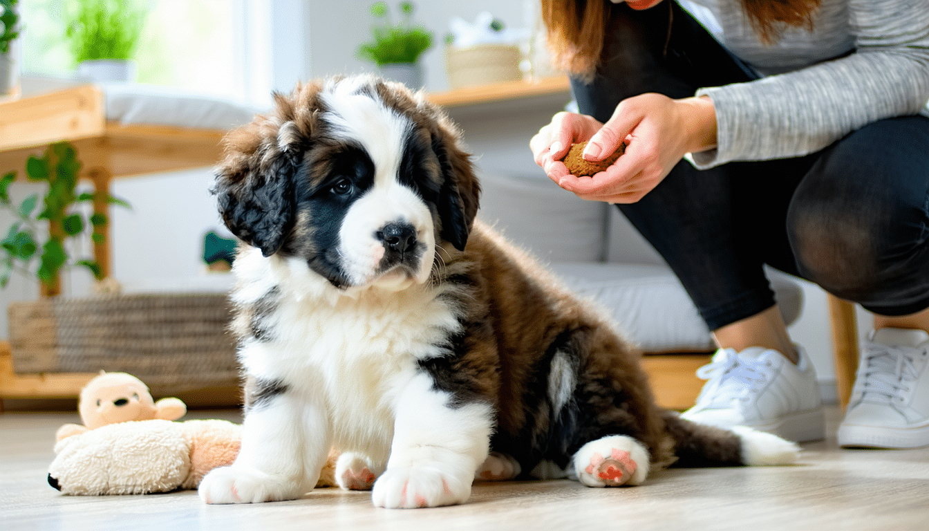 découvrez nos conseils et astuces essentielles pour bien s'occuper d'un chiot saint bernard de 2 mois. apprenez les techniques d'éducation, les besoins en alimentation et les soins indispensables pour assurer le bien-être et la santé de votre adorable compagnon.