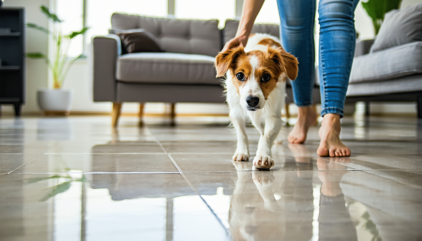 découvrez pourquoi votre chien glisse sur le carrelage et apprenez des astuces efficaces pour l'aider à retrouver stabilité et confiance chez vous.