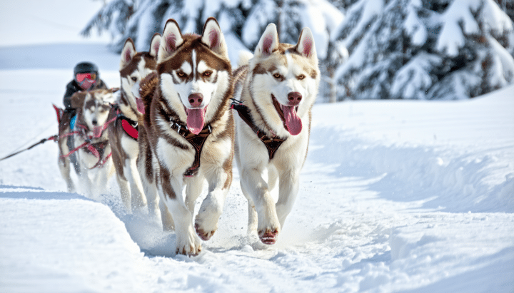vivez une aventure inoubliable en hiver à la bresse avec une expérience authentique de chiens de traîneau. profitez des paysages enneigés et du grand air lors d'une activité magique pour tous les âges.