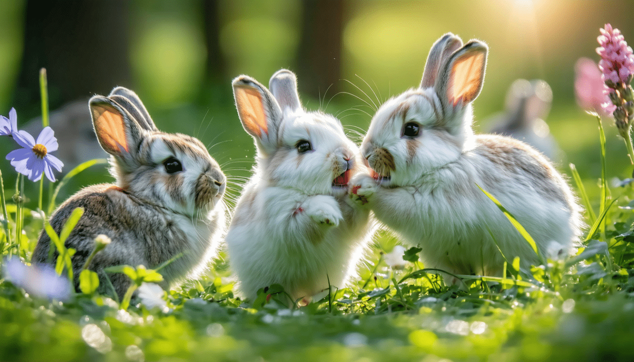 découvrez le quotidien attendrissant des lapins nains en liberté à travers une série de photos capturant leur douce folie et leurs moments de tendresse.