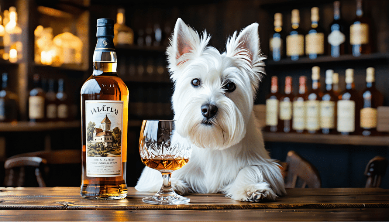 découvrez l'histoire fascinante des chiens emblématiques sur l'étiquette du whisky black and white, ainsi que les races qui les inspirent.