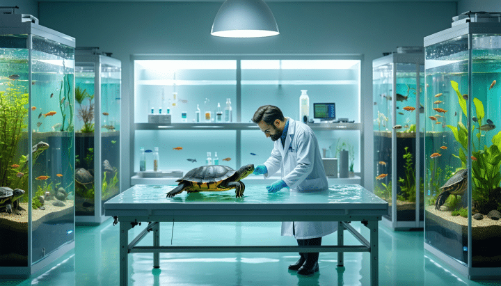 cabinet vétérinaire les pattes dans l'eau : soins experts et personnalisés pour animaux aquatiques. diagnostic, traitement et suivi pour préserver la santé de vos compagnons marins.