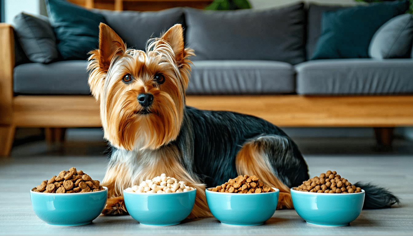 découvrez la quantité idéale de nourriture à donner à votre yorkshire selon son poids pour assurer une alimentation équilibrée et une bonne santé.
