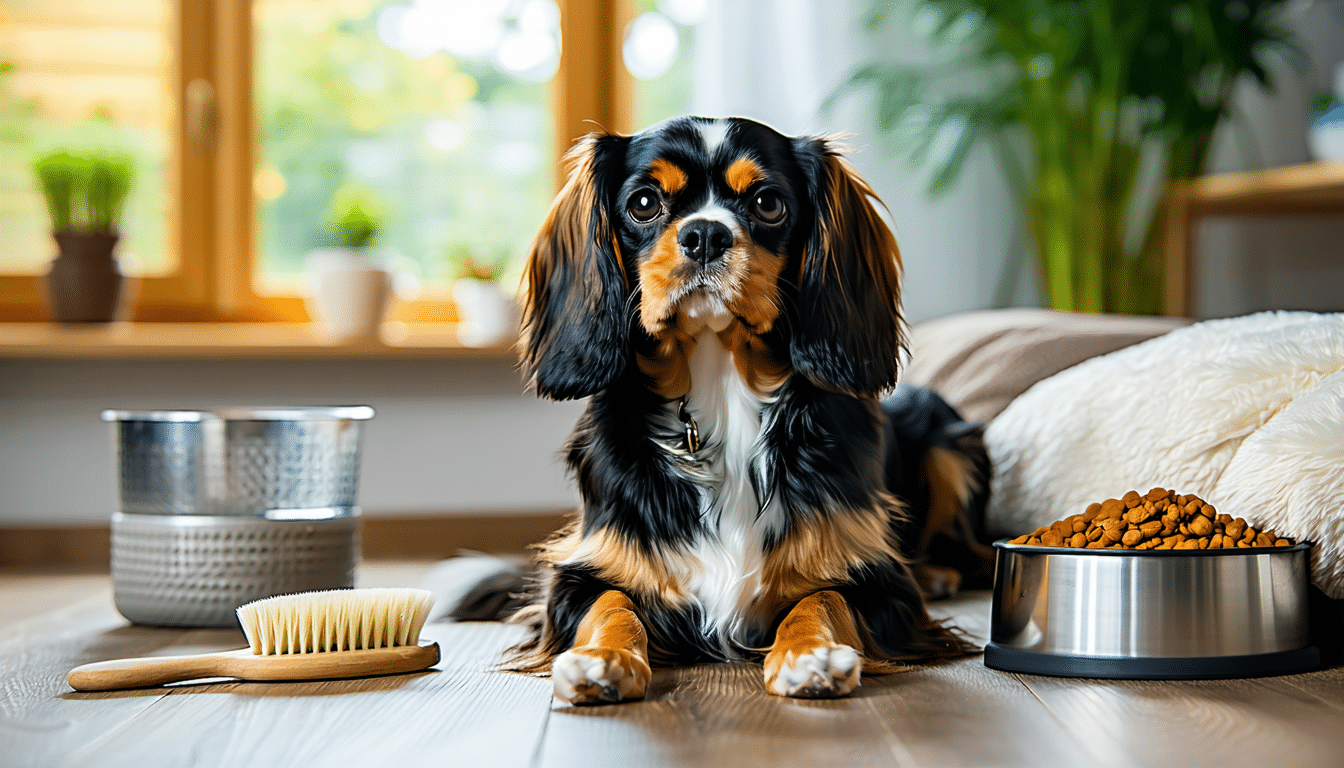 découvrez nos conseils essentiels pour bien s'occuper d'un cavalier king charles noir et feu, de l'alimentation aux soins quotidiens pour assurer son bien-être et sa santé.