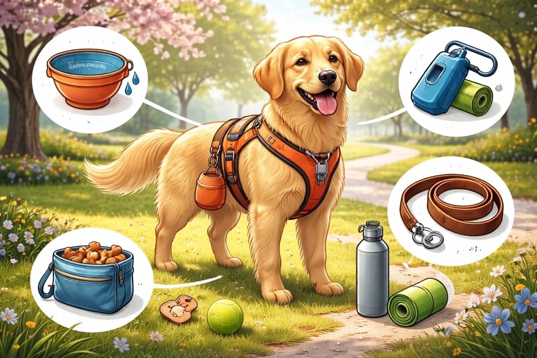 equiper chien pour promenade