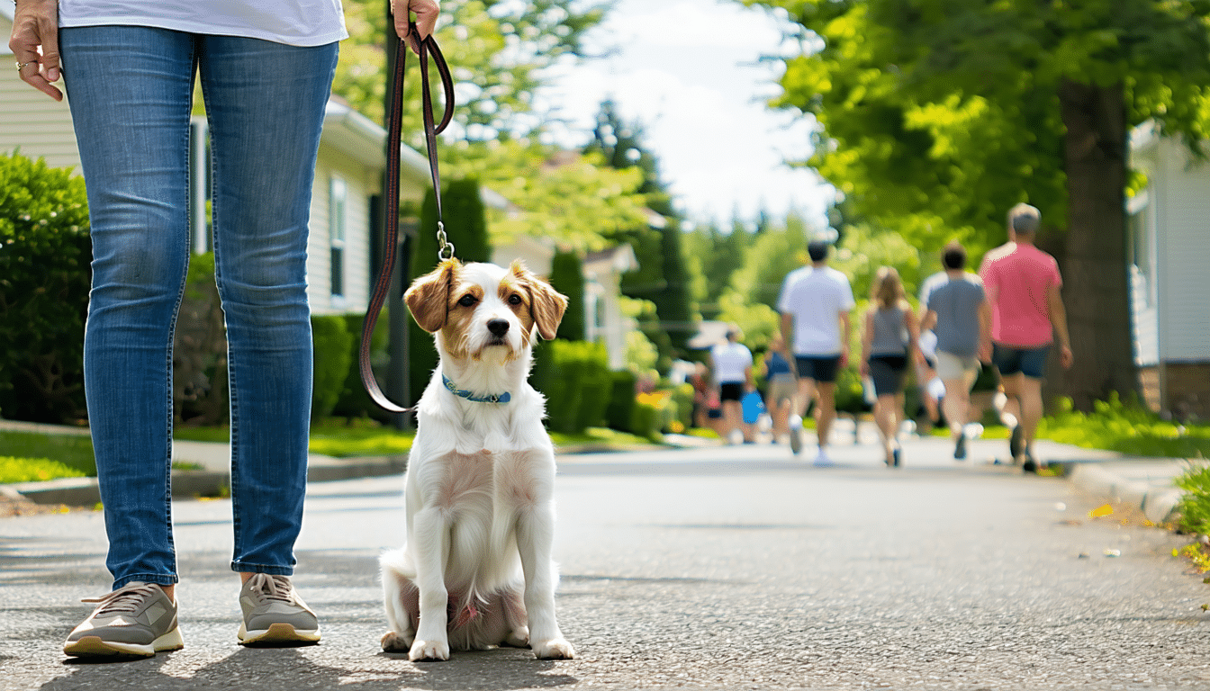 découvrez des astuces efficaces pour calmer votre chien qui aboie sur les passants lors des promenades et profitez de balades paisibles en toute sérénité.