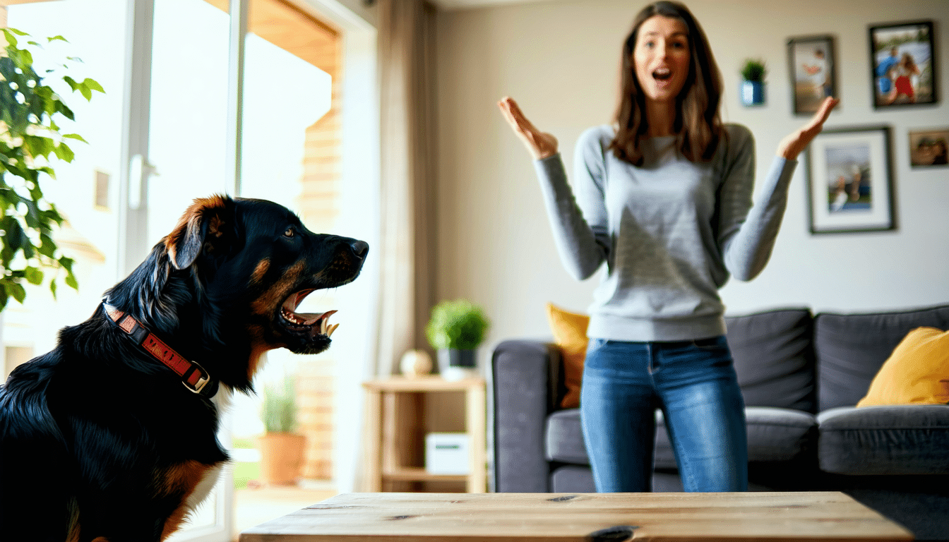découvrez comment réagir efficacement et en toute sécurité lorsque votre chien grogne sur un membre de la famille, avec des conseils pratiques pour gérer cette situation délicate.